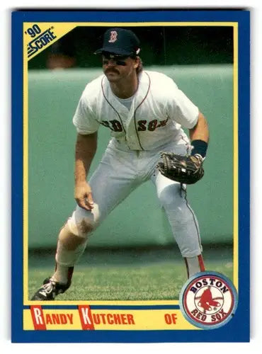 Original gloss 1990 Score Randy Kutcher Boston Red Sox baseball card image