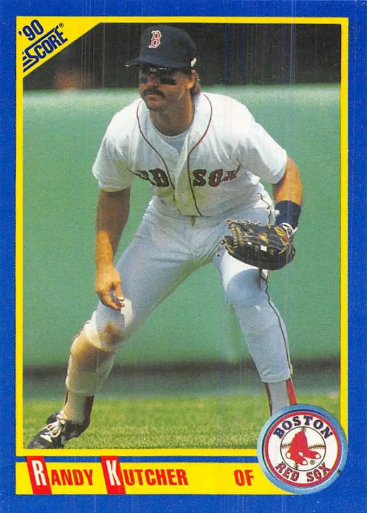 1990 Score #551 Randy Kutcher EX Excellent Boston Red Sox Baseball Card - Baseball Card Single