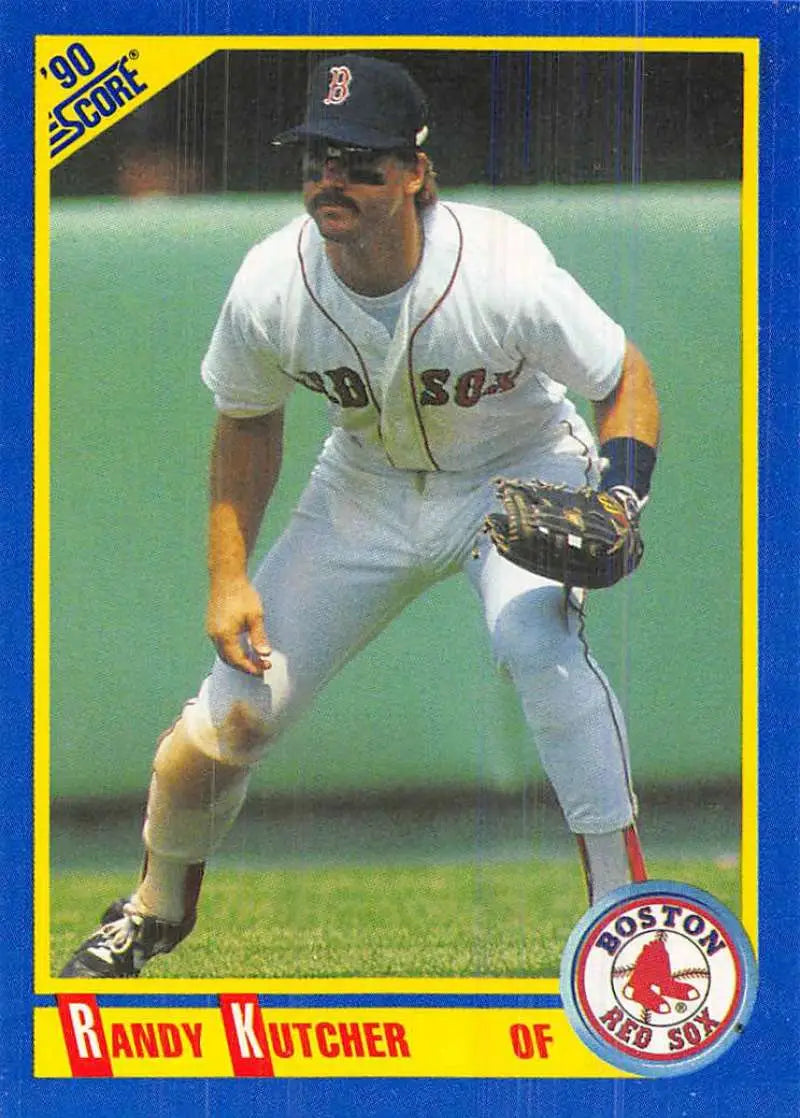 1990 Score #551 Randy Kutcher EX Excellent Boston Red Sox Baseball Card - Baseball Card Single