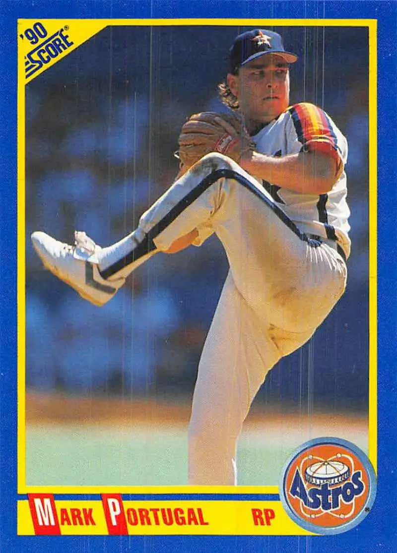 1990 Score #552 Mark Portugal EX Excellent Houston Astros Baseball Card - Baseball Card Single