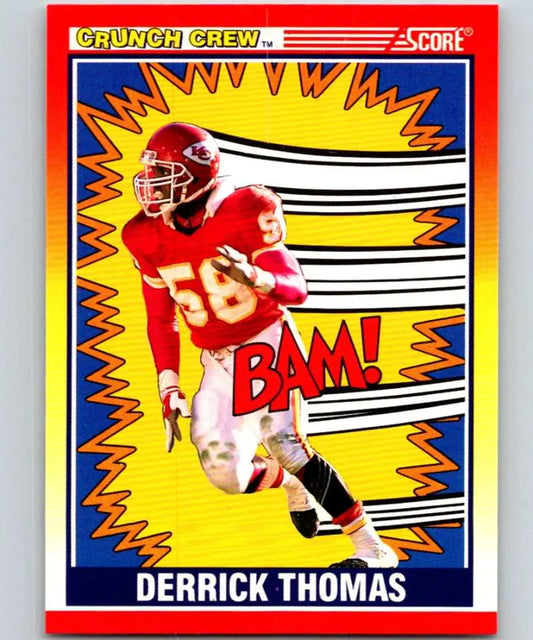 1990 Score #553 Derrick Thomas NM-MT Kansas City Chiefs Football Card - Football Card Single