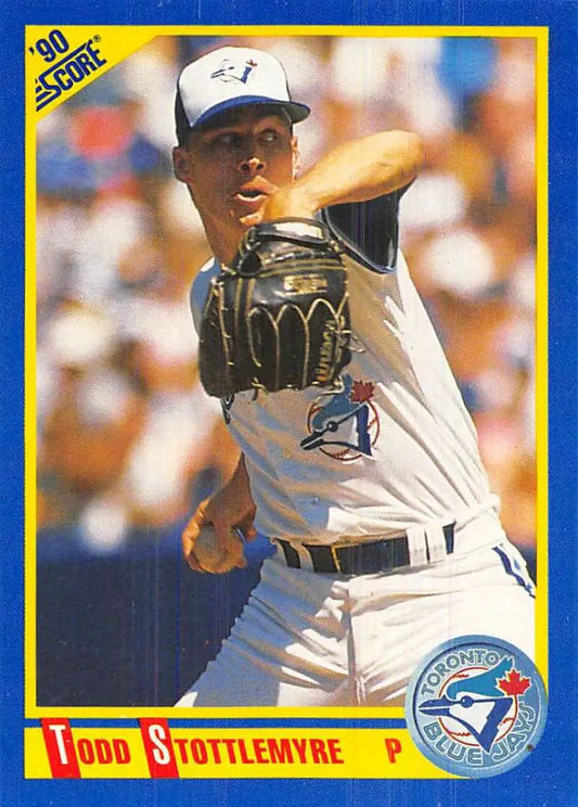 1990 Score #554 Todd Stottlemyre EX Excellent Toronto Blue Jays Baseball Card - Baseball Card Single