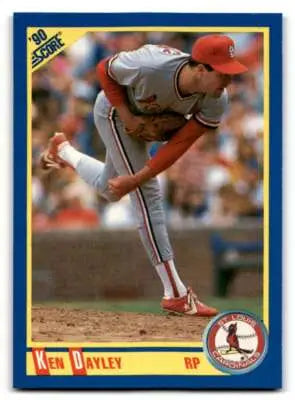 Original gloss baseball card of Ken Dayley from 1990 Score #556 Simply Sandoval