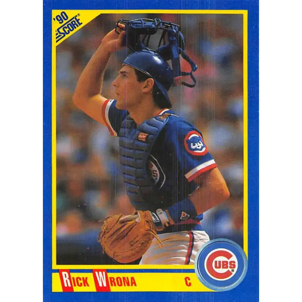 1990 Score #557 Rick Wrona NM-MT Chicago Cubs Baseball Card - Baseball Card Single