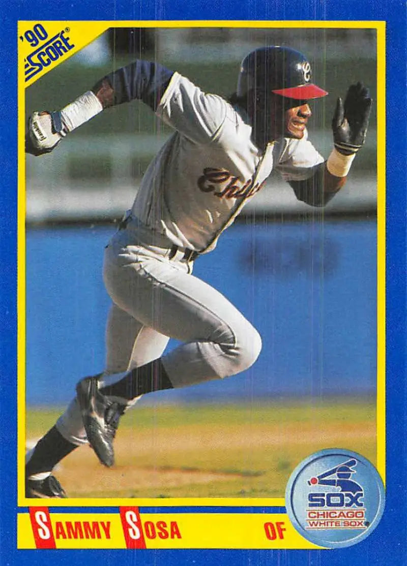 1990 Score #558 Sammy Sosa EX Excellent RC Rookie Chicago White Sox Baseball Card - Baseball Card Single