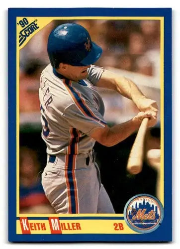 Original gloss Keith Miller baseball card from 1990 Score #559 featuring Simply Sandoval
