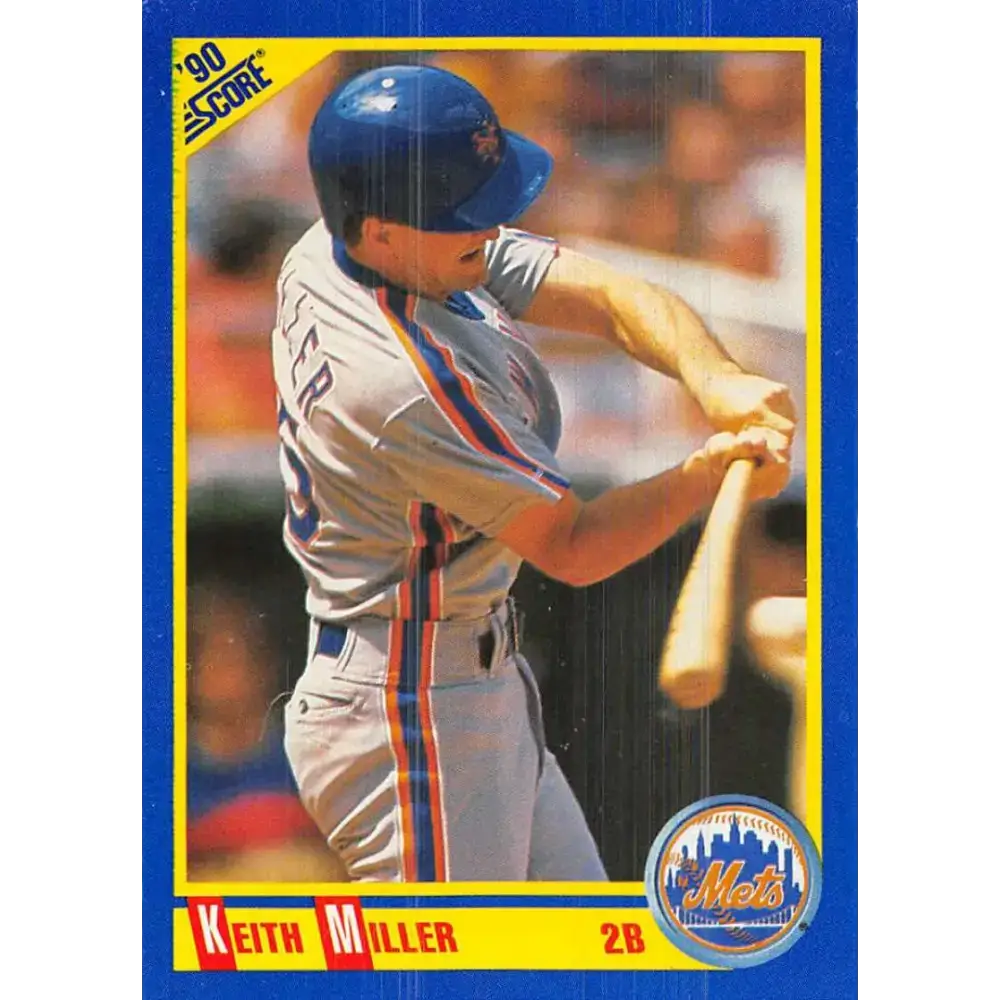 1990 Score #559 Keith Miller NM-MT New York Mets Baseball Card - Baseball Card Single