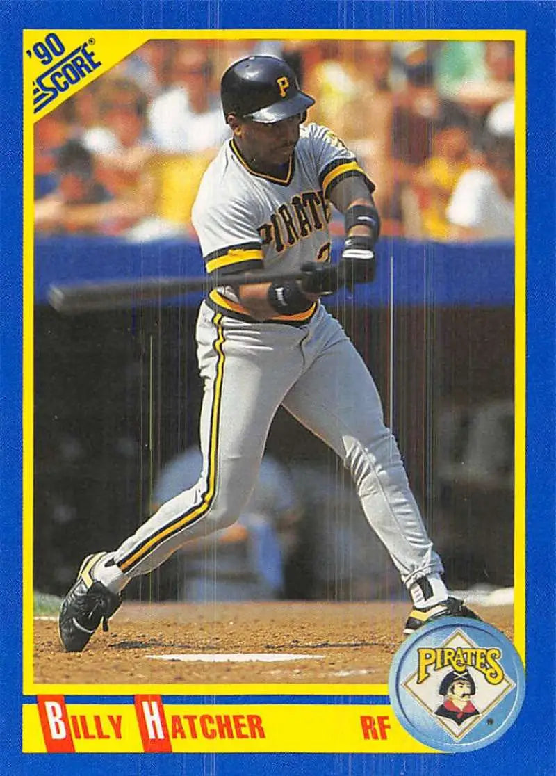 1990 Score #562 Billy Hatcher EX Excellent Pittsburgh Pirates Baseball Card - Baseball Card Single