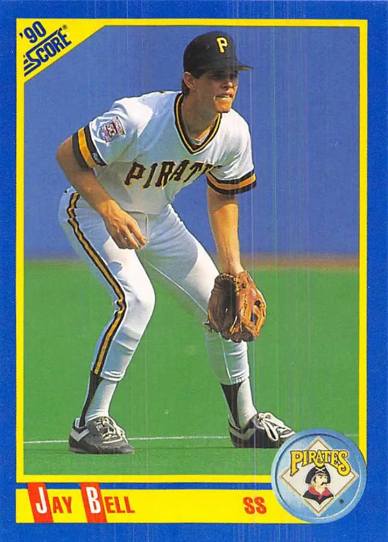 1990 Score #563 Jay Bell EX Excellent Pittsburgh Pirates Baseball Card - Baseball Card Single