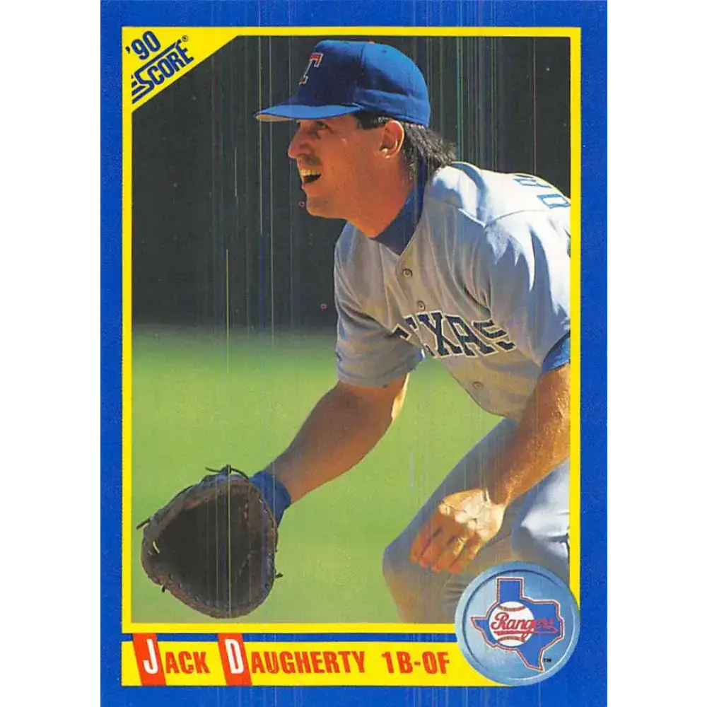 1990 Score #564 Jack Daugherty NM-MT RC Rookie Texas Rangers Baseball Card - Baseball Card Single