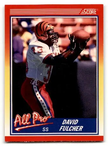 1990 Score #565 David Fulcher Cincinnati Bengals Football Cards EX/N ID:57438 - Football Card Single