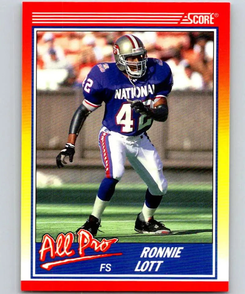 1990 Score #566 Ronnie Lott NM-MT San Francisco 49ers Football Card - Football Card Single