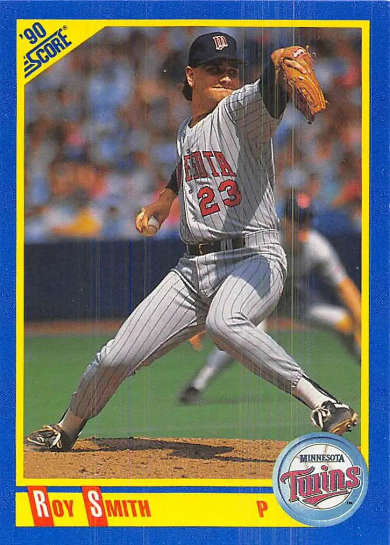 1990 Score #568 Roy Smith EX Excellent Minnesota Twins Baseball Card - Baseball Card Single