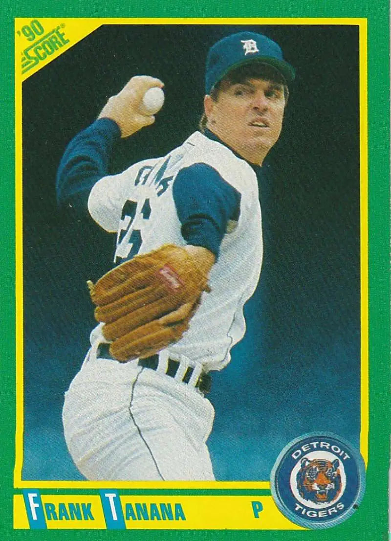 1990 Score #57 Frank Tanana EX Excellent Detroit Tigers Baseball Card - Baseball Card Single