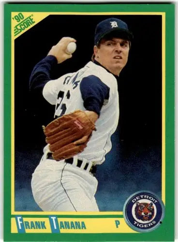 Original gloss Frank Tanana baseball card from 1990 Score #57 featuring Simply Sandoval