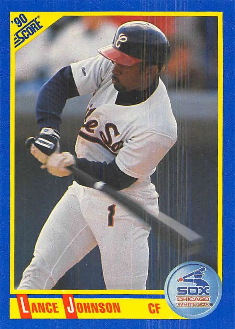 1990 Score #570 Lance Johnson EX Excellent Chicago White Sox Baseball Card - Baseball Card Single