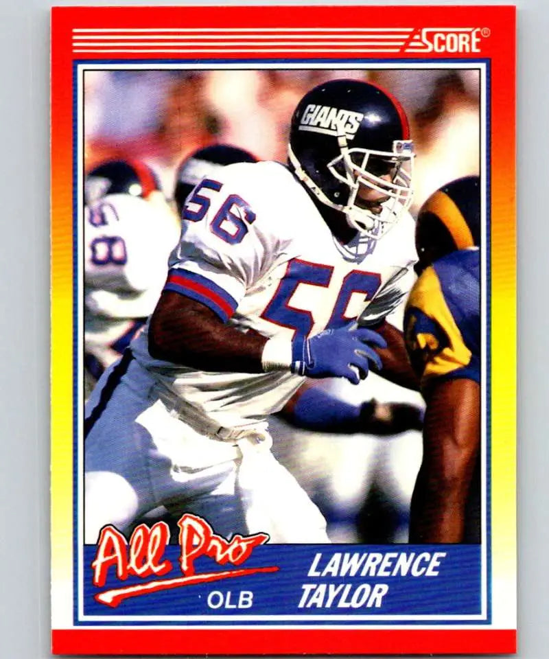1990 Score #571 Lawrence Taylor NM-MT New York Giants Football Card - Football Card Single