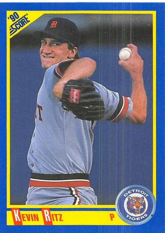 1990 Score #572 Kevin Ritz EX Excellent RC Rookie Detroit Tigers Baseball Card