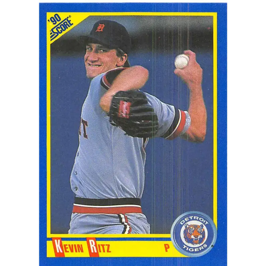 1990 Score #572 Kevin Ritz NM-MT RC Rookie Detroit Tigers Baseball Card - Baseball Card Single