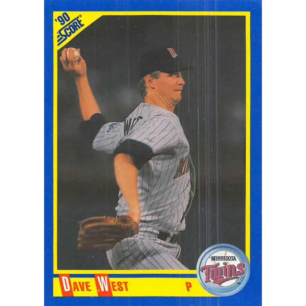 1990 Score #573 David West NM-MT Minnesota Twins Baseball Card - Baseball Card Single