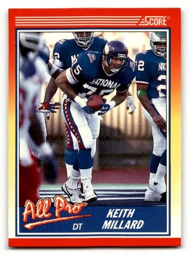 Original gloss Keith Millard Minnesota football card from 1990 Score series