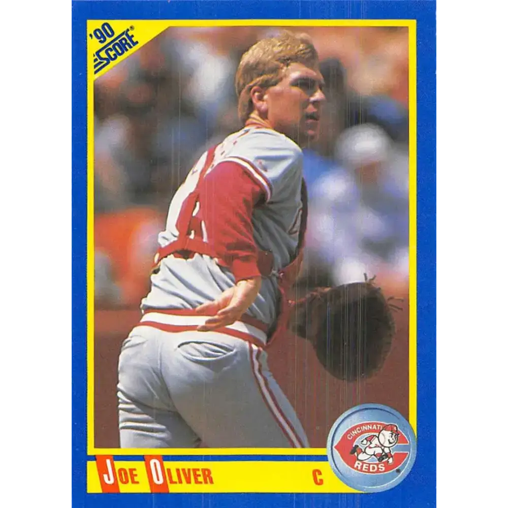 1990 Score #576 Joe Oliver NM-MT Cincinnati Reds Baseball Card - Baseball Card Single
