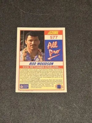 1990 Score #577 Rod Woodson - Football Card Single