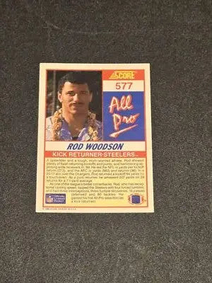 1990 Score #577 Rod Woodson - Football Card Single