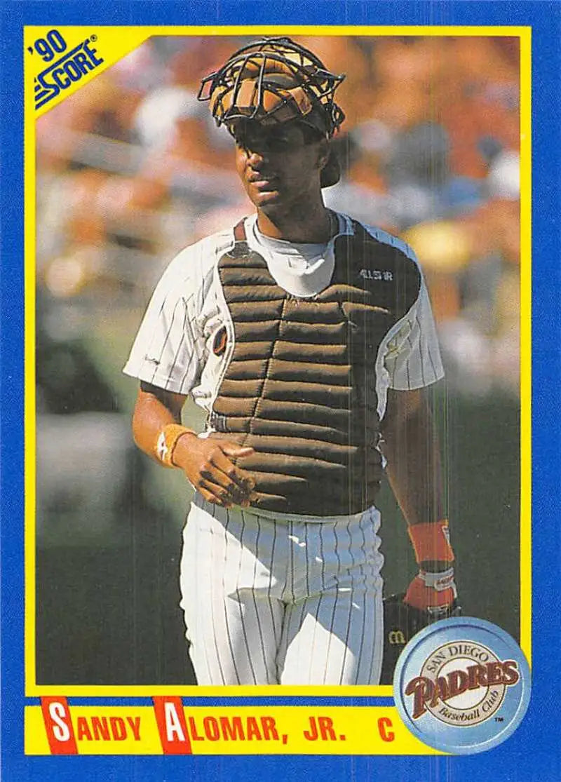 1990 Score #577 Sandy Alomar Jr. EX Excellent San Diego Padres Baseball Card - Baseball Card Single