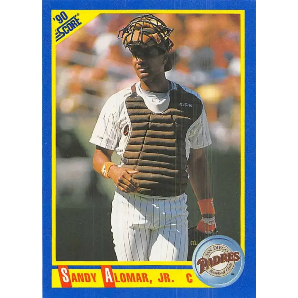 1990 Score #577 Sandy Alomar Jr. NM-MT San Diego Padres Baseball Card - Baseball Card Single