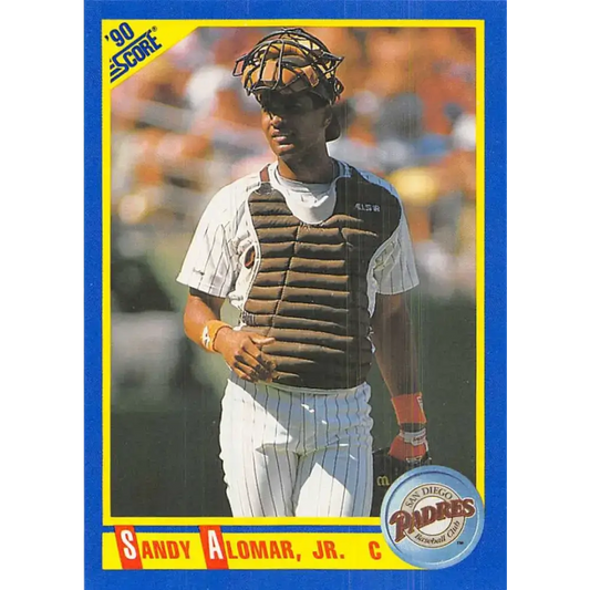 1990 Score #577 Sandy Alomar Jr. NM-MT San Diego Padres Baseball Card - Baseball Card Single