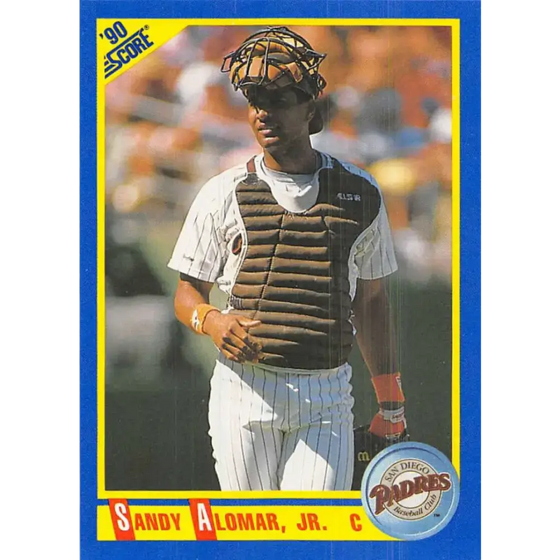 1990 Score #577 Sandy Alomar Jr. NM-MT San Diego Padres Baseball Card - Baseball Card Single