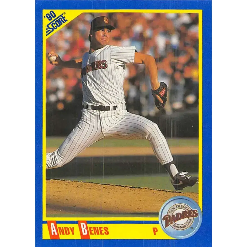 1990 Score #578 Andy Benes UER NM-MT San Diego Padres Baseball Card - Baseball Card Single