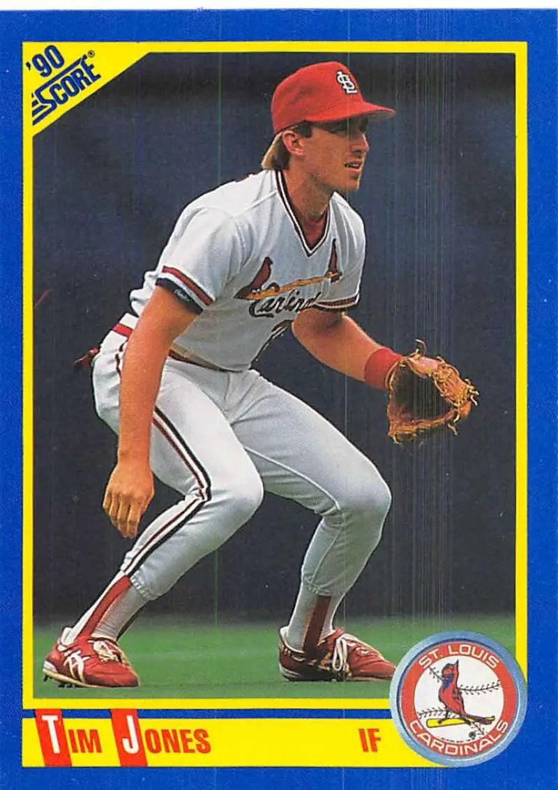 1990 Score #579 Tim Jones EX Excellent St. Louis Cardinals Baseball Card - Baseball Card Single