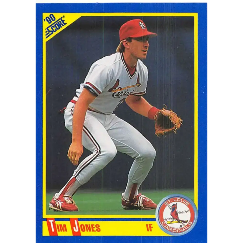 1990 Score #579 Tim Jones NM-MT St. Louis Cardinals Baseball Card - Baseball Card Single