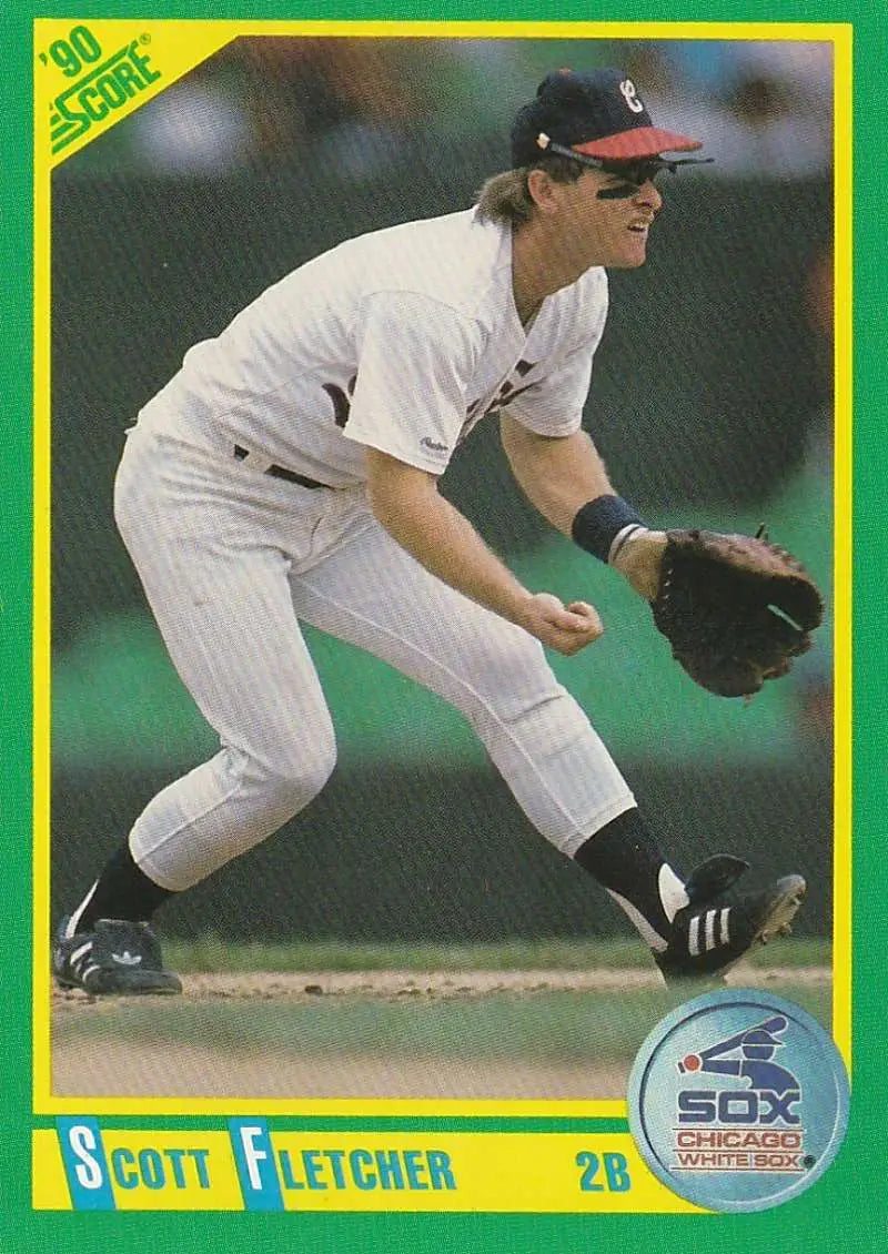 1990 Score #58 Scott Fletcher EX Excellent Chicago White Sox Baseball Card - Baseball Card Single