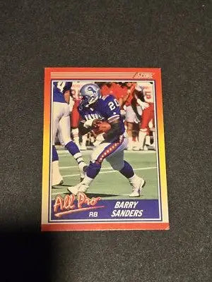 1990 Score #580 Barry Sanders - Football Card Single
