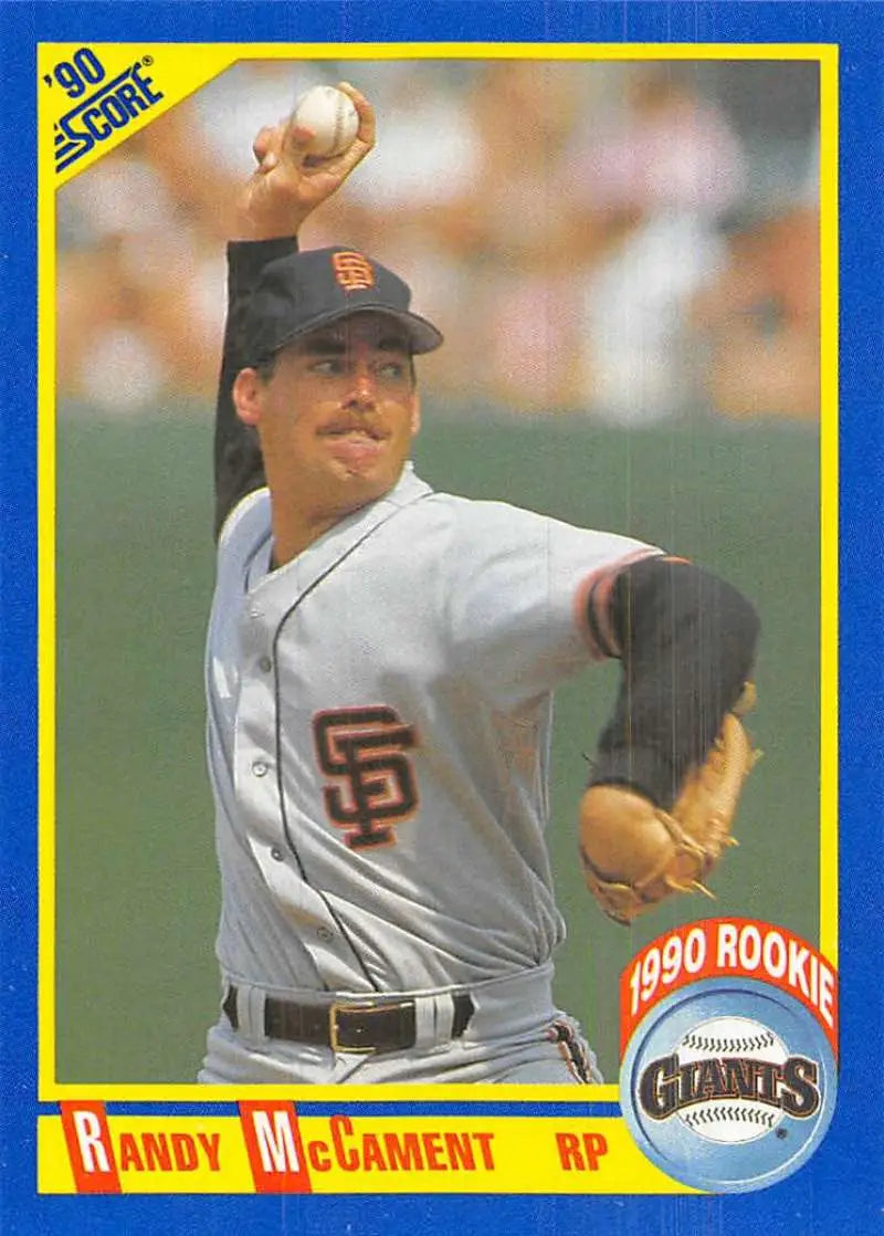 1990 Score #580 Randy McCament EX Excellent RC Rookie San Francisco Giants Baseball Card - Baseball Card Single