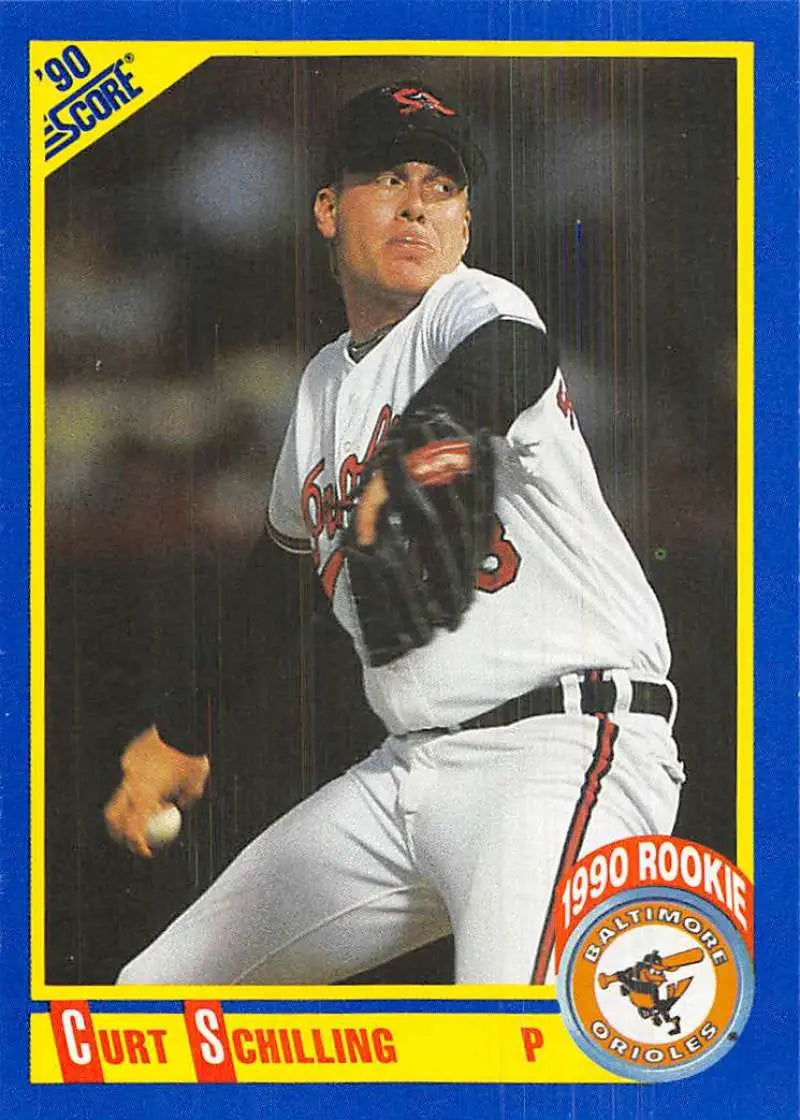 1990 Score #581 Curt Schilling EX Excellent Baltimore Orioles Baseball Card - Baseball Card Single