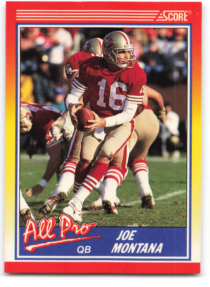 1990 Score #582 Joe Montana NM-MT San Francisco 49ers Football Card - Football Card Single