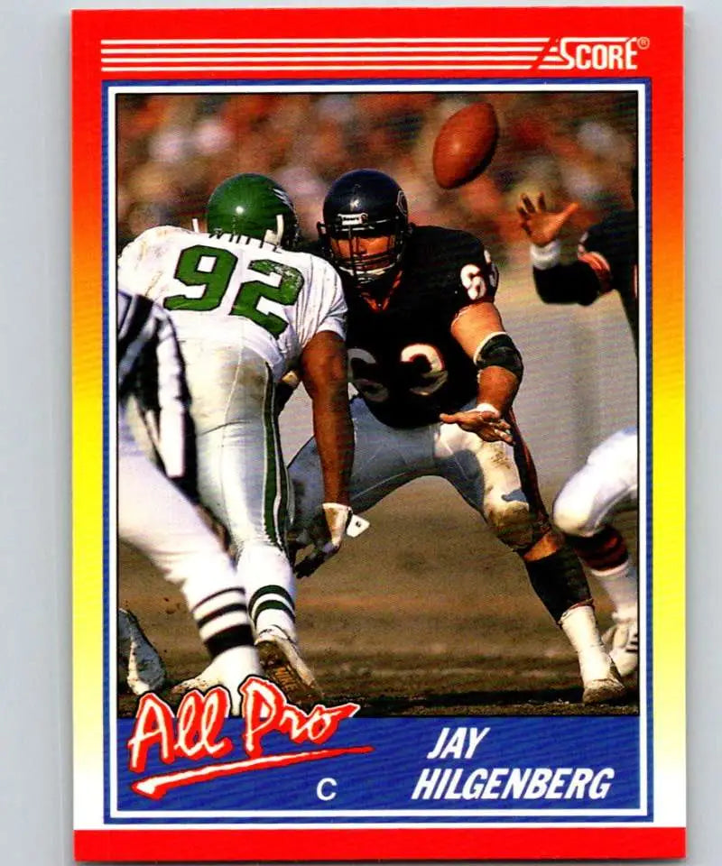 1990 Score #583 Jay Hilgenberg NM-MT Chicago Bears Football Card - Football Card Single