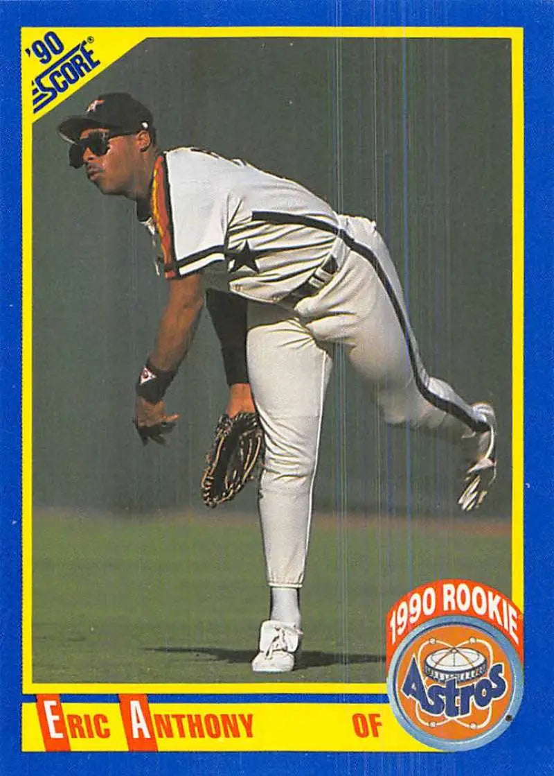 1990 Score #584 Eric Anthony EX Excellent RC Rookie Houston Astros Baseball Card - Baseball Card Single