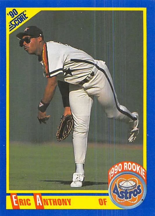 1990 Score #584 Eric Anthony EX Excellent RC Rookie Houston Astros Baseball Card - Baseball Card Single
