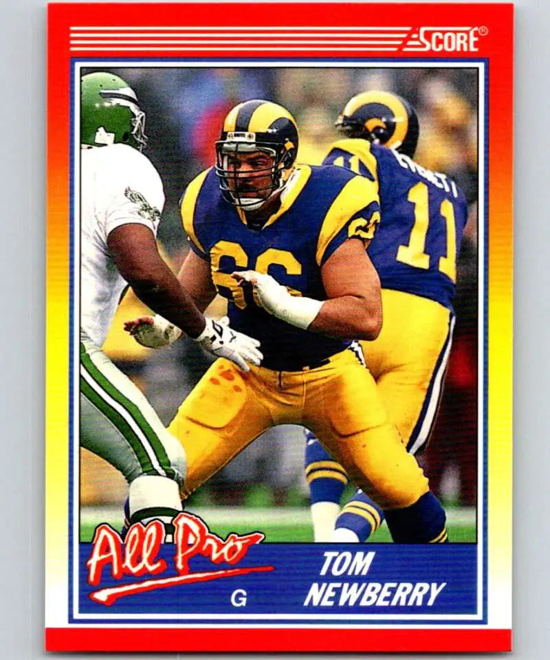 1990 Score #585 Tom Newberry NM-MT Los Angeles Rams Football Card - Football Card Single