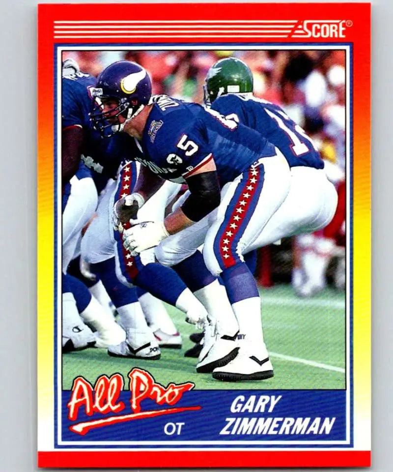 1990 Score #586 Gary Zimmerman NM-MT Minnesota Vikings Football Card - Football Card Single
