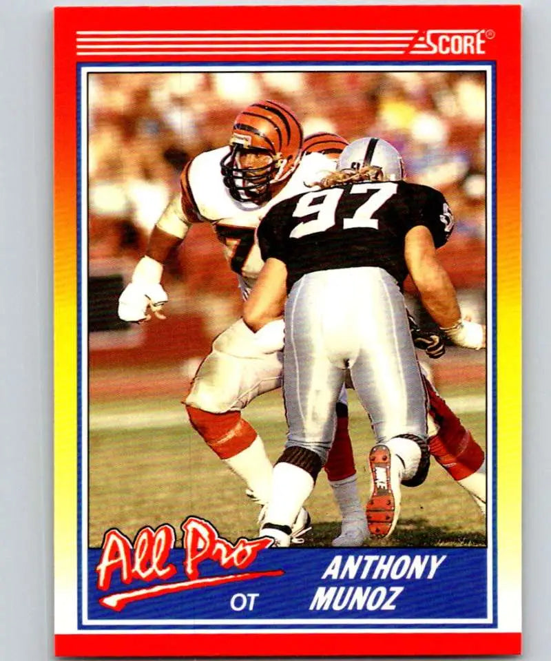 1990 Score #587 Anthony Munoz NM-MT Cincinnati Bengals Football Card - Football Card Single
