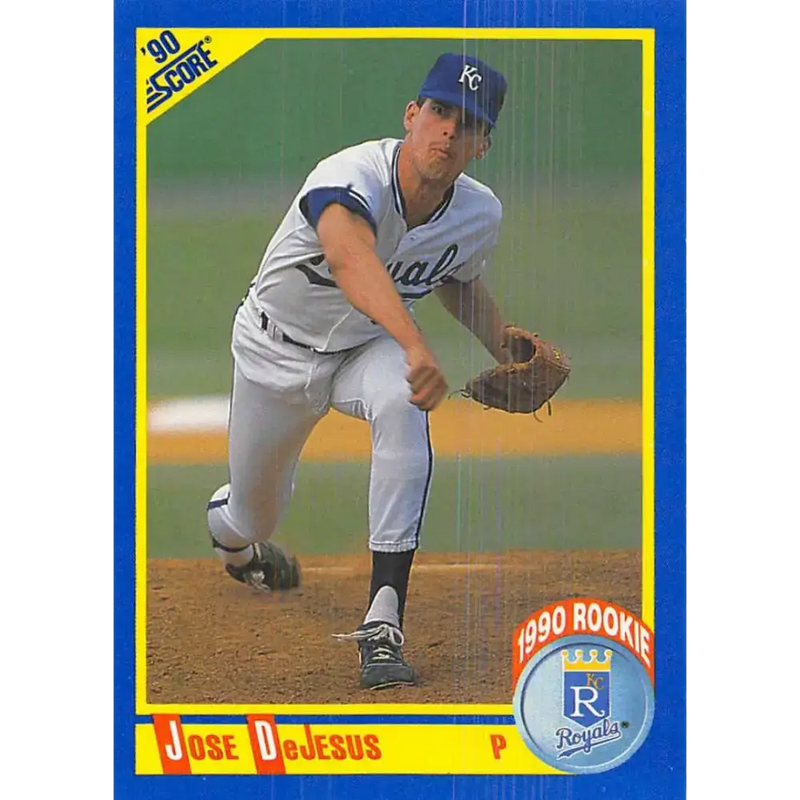 1990 Score #587 Jose DeJesus NM-MT Kansas City Royals Baseball Card - Baseball Card Single