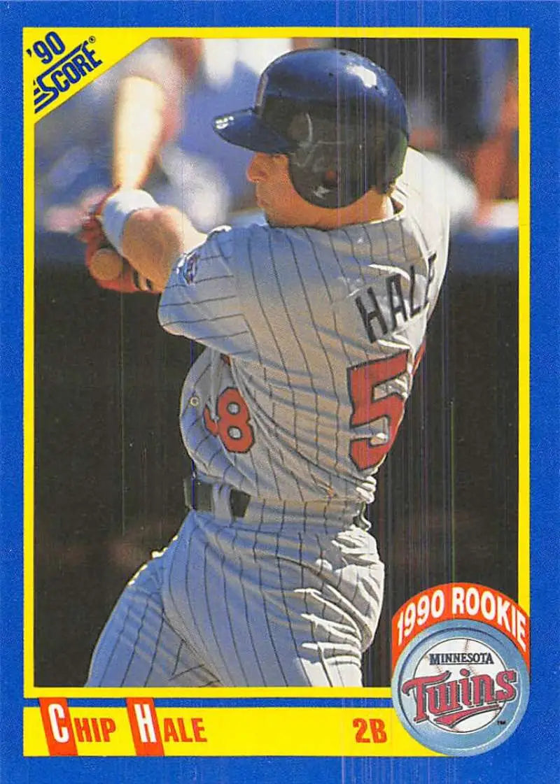 1990 Score #588 Chip Hale EX Excellent RC Rookie Minnesota Twins Baseball Card - Baseball Card Single