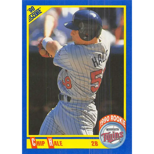 1990 Score #588 Chip Hale NM-MT RC Rookie Minnesota Twins Baseball Card - Baseball Card Single