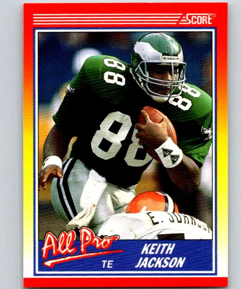 1990 Score #588 Keith Jackson NM-MT Philadelphia Eagles Football Card - Football Card Single